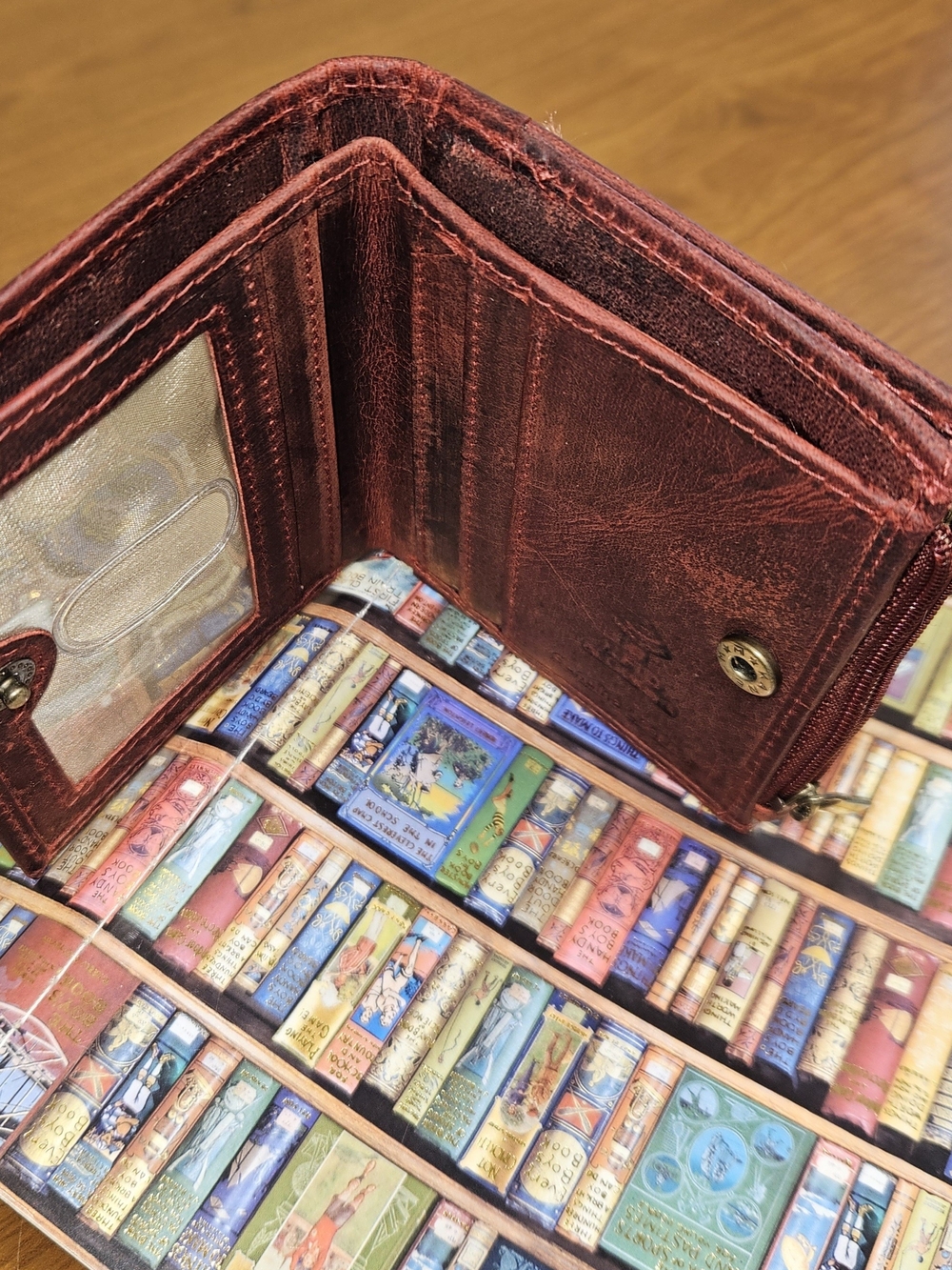 Red Cow Leather Wallet